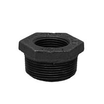 Bucha de Red Tupy 1.1/2" NPT x 1" NPT Preta 150 LBS Bucha de Red Tupy 1.1/2" NPT x 1" NPT Preta 150 LBS