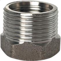 Bucha De Redução ¾ X ½ Aço Inox 304 Conexão Hidraulica Adaptador Redutor Curto Para Entrada Macho E Fêmea Rosca BSP Rosqueável