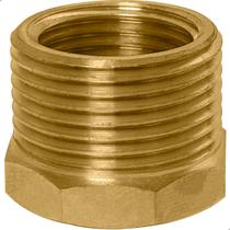 Bucha De Redução ¾ x ½ Latão Rosca Macho x Femea Conector Hidraulico BSP Redutor
