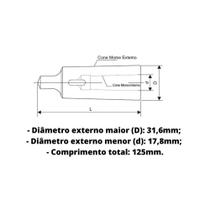 Bucha de redução cm4 x cm2