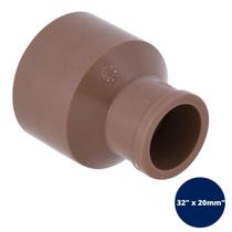 Bucha de Redução Longa Marrom PVC Soldável 32x20mm ou 1"x1/2" Tigre Bucha de Redução Longa Marrom PVC Soldável 32x20mm ou 1"x1/2" Tigre