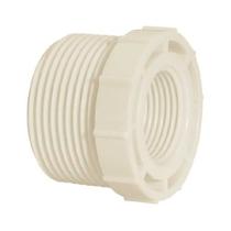 BUCHA DE REDUÇÃO PVC 1'' x 3/4'' AMANCO PN 750 kPa Junta Roscável Para Tubulação de 1/2'' a 2''