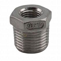 Bucha de Redução - Rosca Macho 1/2" BSP x Rosca Fêmea 1/4" BSP - Aço Inox 304 - HBS