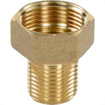 Bucha De Reversao Latao Amarelo Metais Rei 1/2''X3/4'' - Kit C/6 Pecas