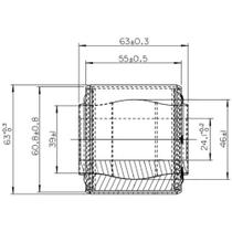 Bucha de suspensão Dianteiro Volvo Vm 310 2006 a 2011