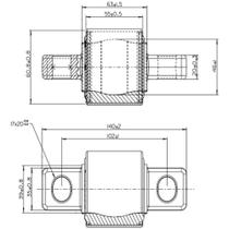 Bucha Dianteiro Volvo Vm 17 240 2003 a 2005 SUSPENSYS