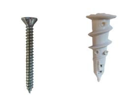 Bucha dry fix com parafusos 4.2 x 38 kit com 50 peças