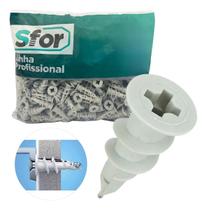 Bucha Dryfix Para Drywall Pacote 500 Peças Autofurante Sem Parafuso Sfor Bucha Dryfix Para Drywall Pacote 500 Peças Autofurante Sem Parafuso Sfor