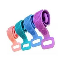 Bucha Esponja Escova De Banho Silicone Lava Costas Top
