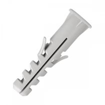 Bucha Fixacao Ecolider Com Anel No.10 Pacote Com 500 Pecas Cinza