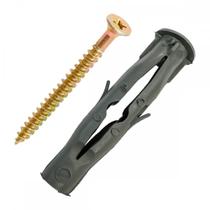 Bucha Fixacao Para Tijolo Baiano Iv Plast Com Parafuso No.08 Pacote Com 100 Pecas Bucha Fixacao Para Tijolo Baiano Iv Plast Com Parafuso No.08 Pacote Com 100 Pecas