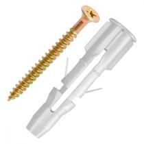 Bucha Fixacao Para Tijolo Baiano Sforplast Com Parafuso Chata Philips 4,5X60Mm - Mu 8X50Mm Pacote Com 50 Pecas Bucha Fixacao Para Tijolo Baiano Sforplast Com Parafuso Chata Philips 4,5X60Mm - Mu 8X50Mm Pacote Com 50 Pecas