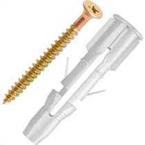 Bucha Fixacao Para Tijolo Baiano Sforplast Com Parafuso Chata Philips 4,5X60Mm - Mu 8X50Mm Pacote Com 50 Pecas Bucha Fixacao Para Tijolo Baiano Sforplast Com Parafuso Chata Philips 4,5X60Mm - Mu 8X50Mm Pacote Com 50 Pecas