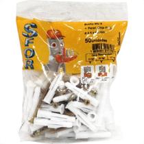 Bucha Fixacao Sforplast Baiano/Gesso 08 Com Parafuso 50Pecas 263 Bucha Fixacao Sforplast Baiano/Gesso 08 Com Parafuso 50Pecas 263