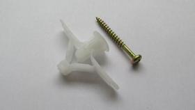 Bucha Fly N3 Placa Gesso Nylon com Parafuso Pt 20 Peças 13-2