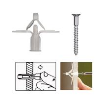 Bucha Fly Nylon Gesso Drywall N3 Com Parafuso 4,2x55 2 Un