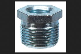 Bucha hexagonal Billco de aço galvanizado 3/4 polegadas x 1/4 polegadas MPT