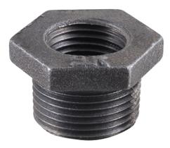 Bucha hexagonal LDR Industries 5 cm A x 3 cm W preta