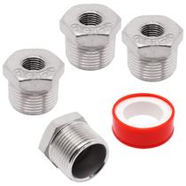 Bucha hexagonal redutora 3/4 NPT macho x 1/4 NPT fêmea 304SS