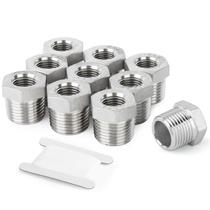 Bucha hexagonal redutora Goraguchi 304 de aço inoxidável 10 unidades