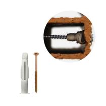 Bucha MU 8mm + Parafuso Chip PHS 4,5X60mm 6 unidades