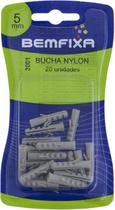 Bucha Nylon 05mm Cartela Com 20 unidades -Bemfixa