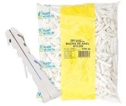 Bucha Nylon com Anel S-12 250 Peças IV Plast Bucha Nylon com Anel S-12 250 Peças IV Plast