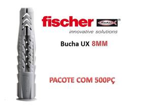 Bucha Nylon Fischer C/anel Ux 8mm -500pç