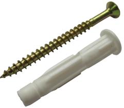 Bucha Nylon MU 10mm Dry Wall para Bloco Oco com Parafuso - BUO016-5 - FOXMIX