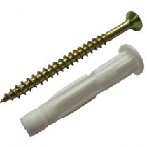 Bucha Nylon Mu 10mm Dry Wall Para Bloco Oco com Parafuso Buo0165 Foxmix Bucha Nylon M.u Dry Wal