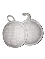 Bucha P/Corpo Atoalhado/Tela Branco Redonda Bucha P/Corpo Atoalhado/Tela Branco Redonda