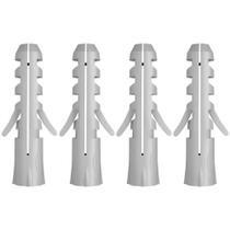 Bucha Para Expansão S8 com Pitão 4 Unidades 600121 Fischer Cartela Bucha Para Fixação S8 com Aba