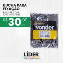 Bucha para fixação - 1000 unidades.