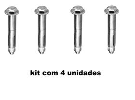 Bucha Parafuso Chumbador Parabolt Cadeira Balanço Rede 4pç - ancora