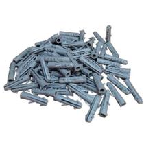 Bucha Plástica Cinza Sem Anel com Aba 200 Unidades Bucha Plástica Cinza Sem Anel com Aba 200 Unidades