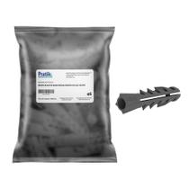 Bucha Plástica Fixação Pratik Base Sólida N5 Cinza - Embalagem com 1000 Unidades