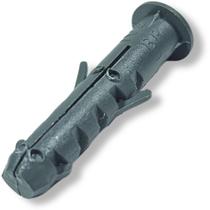 Bucha plástica m8 com anel fixação segura parede oca concreto tijolo caixa 100 unidades