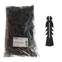 Bucha Plástica Pratik Fixação Base Sólida N10 Cinza - Embalagem com 500 Unidades