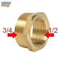 Bucha redução 3/4 x 1/2 latão - 0300523