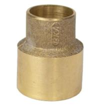 Bucha Redução Longa de Cobre Latão 28 x 22mm Sem Anel BKA