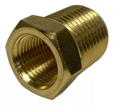 Bucha Redução Lubefer 1/2 Macho x 3/8 Fêmea Aço