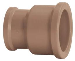 Bucha Redução Soldável Longa 1 1/2X1 50X32MM Marrom PVC - FORTLEV