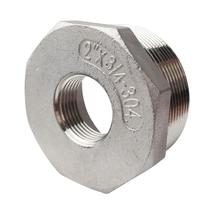 Bucha redutora LOZOME de encaixe de tubulação SS 304 NPT 2M x 3/4F Bucha redutora LOZOME de encaixe de tubulação SS 304 NPT 2M x 3/4F