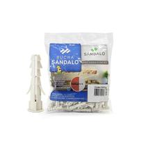 Bucha Sândalo Com Anel 8 mm Sândalo 100Pçs