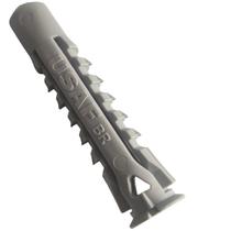 Bucha Universal 6mm Nylon Com Aba Parede Bloco 1000 Peças