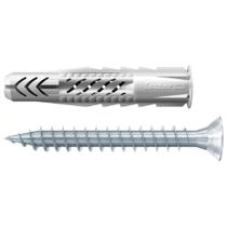 Bucha Universal UX 6x35mm com Aba e Parafuso Cabeça Chata com 80 Unidades - 600203 - FISCHER