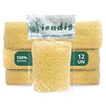 Bucha Vegetal Pedaço 100 Natural Para Banho Kit Pacote 12 Unidades Bucha Vegetal Pedaço 100 Natural Para Banho Kit Pacote 12 Unidades