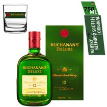 Buchanan's Deluxe Whisky 12 Anos Com Caixa E Selo Original 750 Ml + Copo Presente