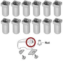 Buchas de Afinação Pearl S-71/12 Kit com 12 para Canoas de Bumbo (Atual DC-5FE/12)