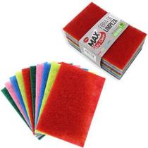 Buchas de Fibra Macia Pano Colorido Uso Geral Clean Limpeza
